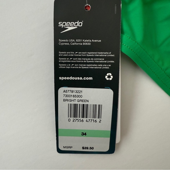 Speedo Green Swim Trunks - Picture 5 of 6